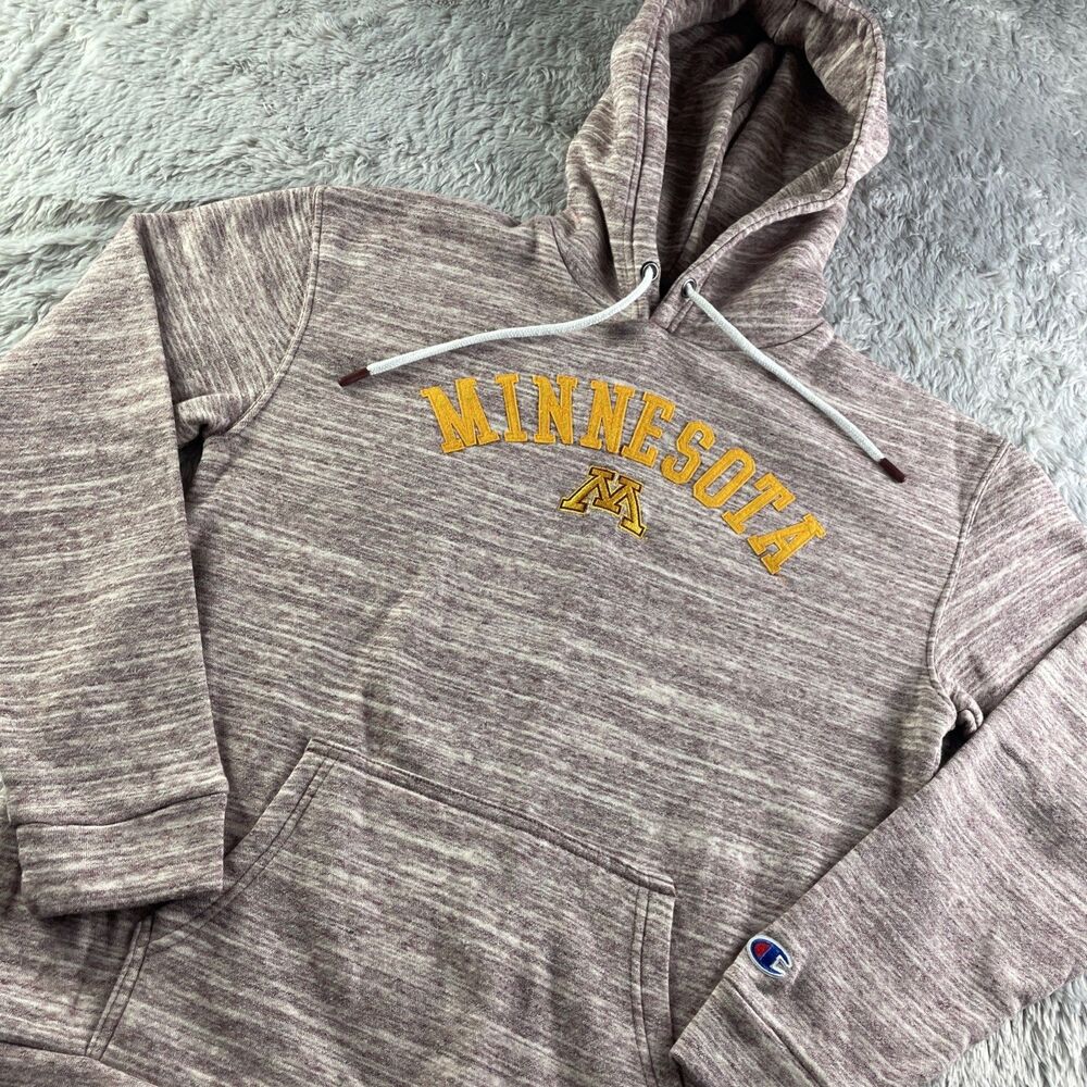 Minnesota Golden Gophers Sweatshirt Mens Small Maroon Hoodie Pullover Heather